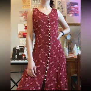 ❌sold on depop❌ Vintage 90s floral maxi dress